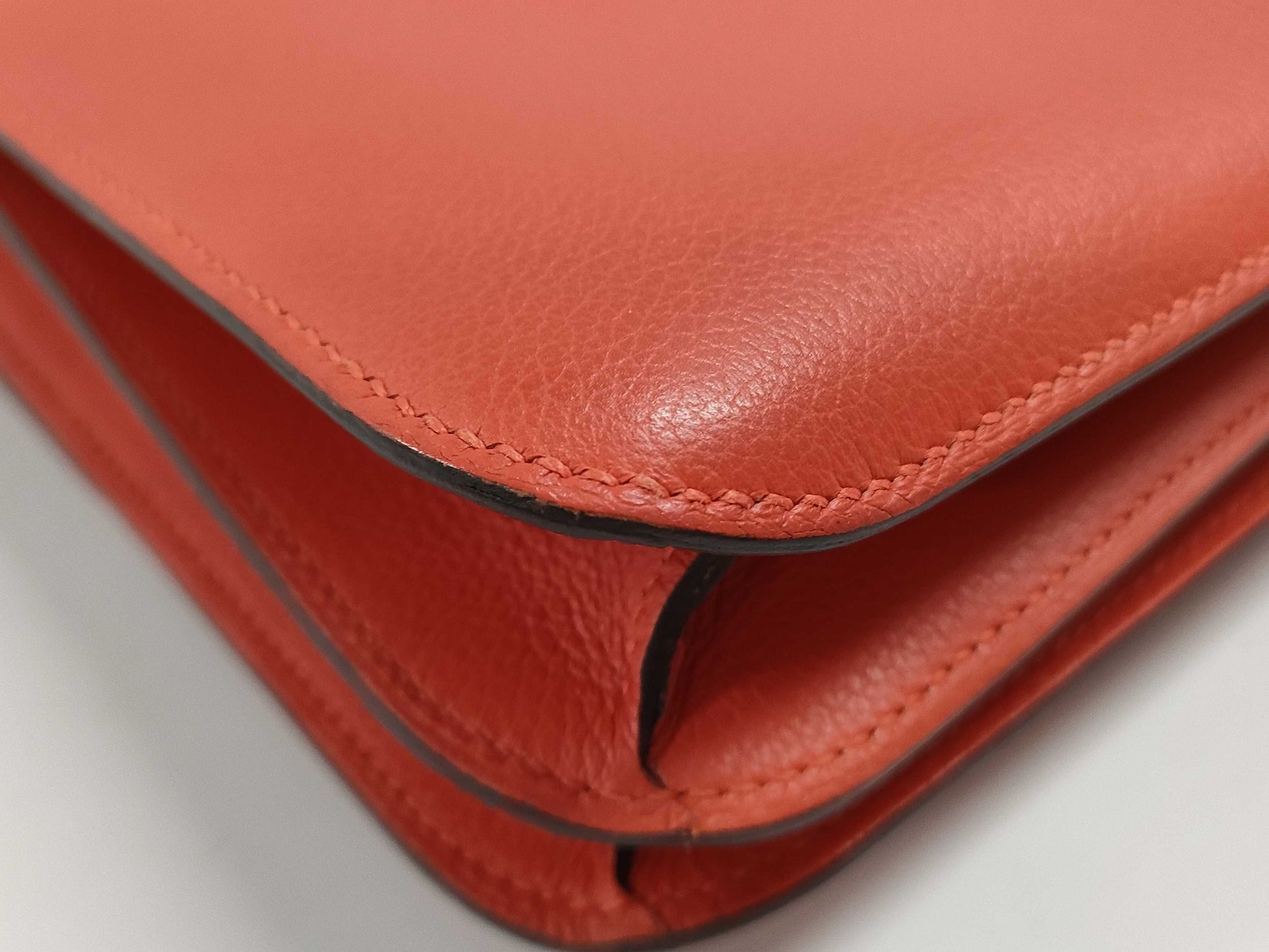 HERMES Constance 3 24 Optical Shoulder Bag, C Stamp , Leather/Evercolor Capucines Shoulder Bag