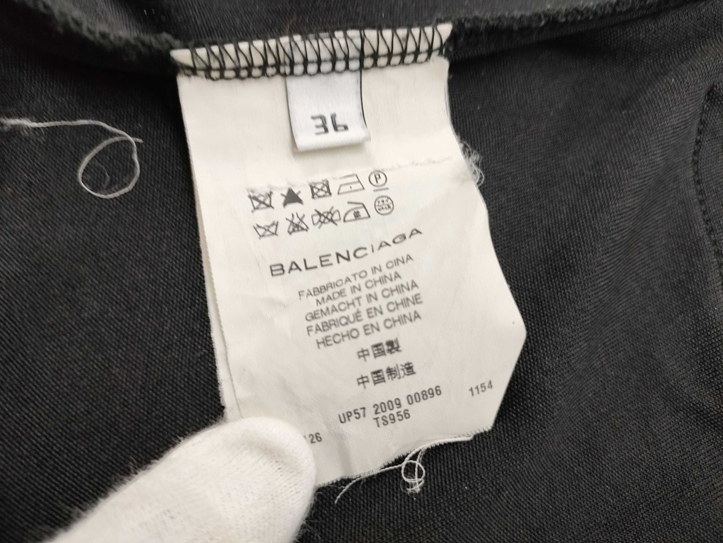 BALENCIAGA [BALENCIAGA] blouse BALENCIAGA. TS Blouse Silk Black Men's Shirt