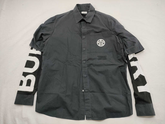 BURBERRY 8029890 Logo Print Long Sleeve Shirt
