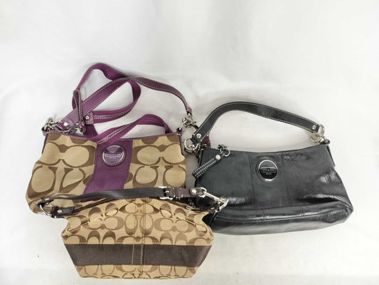COACH Signature Coach Bag 3-Piece Handbag