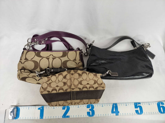 COACH Signature Coach Bag 3-Piece Handbag