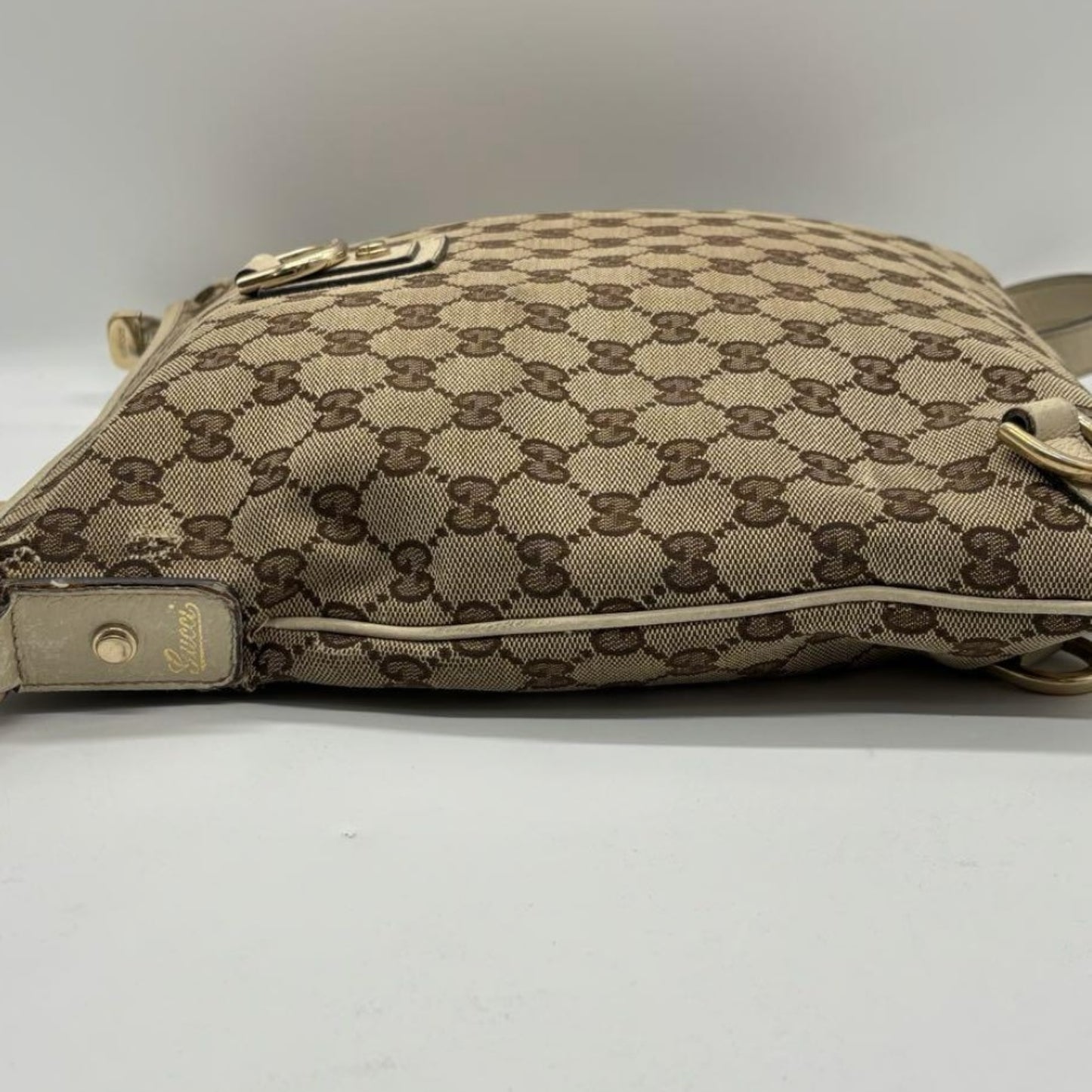GUCCI GG Canvas Shoulder Beige 131326 Shoulder Bag
