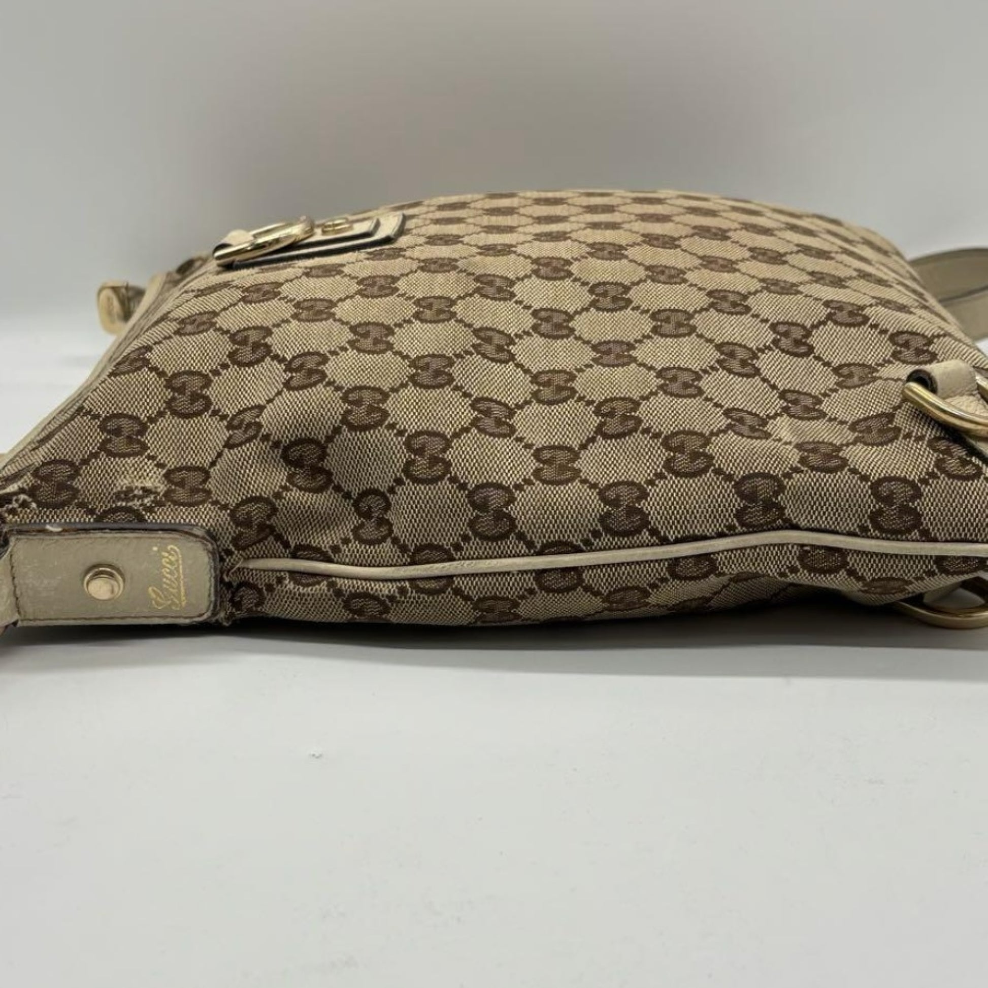GUCCI GG Canvas Shoulder Beige 131326 Shoulder Bag