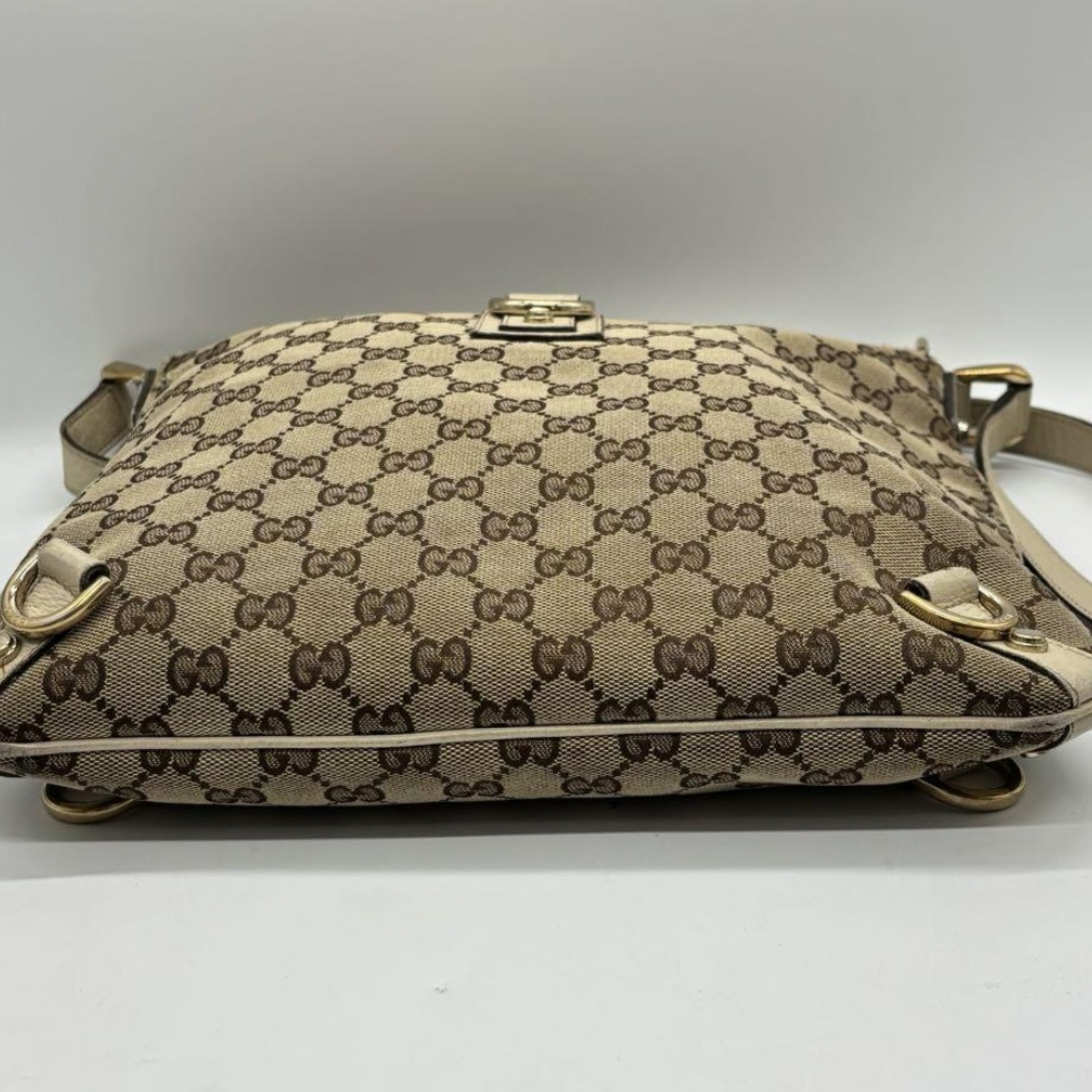 GUCCI GG Canvas Shoulder Beige 131326 Shoulder Bag
