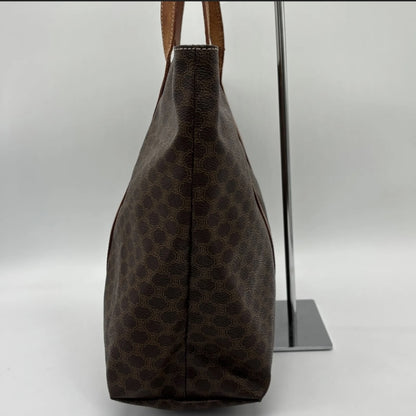 CELINE Macadam Brown PVC Tote Bag