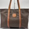CELINE Macadam Brown PVC Tote Bag