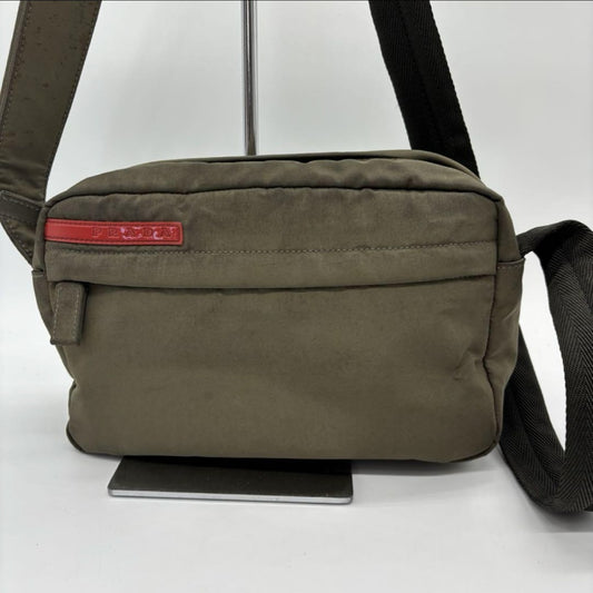 PRADA Prada Sport Nylon Khaki Shoulder Bag B9147