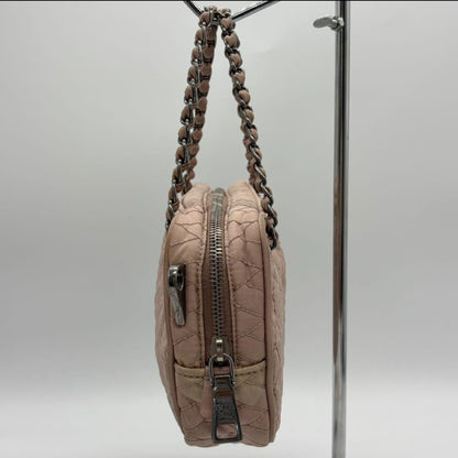 PRADA 2-way shoulder bag in beige pink with shoulder strap, BN2000, card holder included