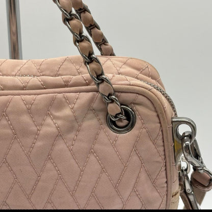PRADA 2-way shoulder bag in beige pink with shoulder strap, BN2000, card holder included