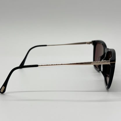 Tom Ford TF625-F Sunglasses Metal Black x Brown Sunglasses