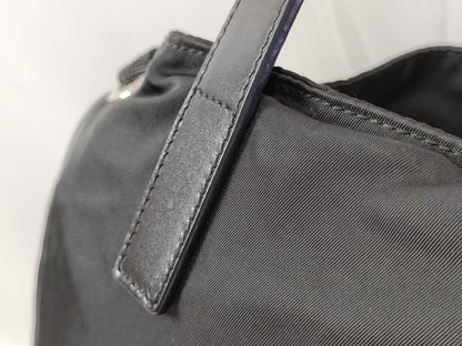 PRADA Prada nylon handbag leather handbag