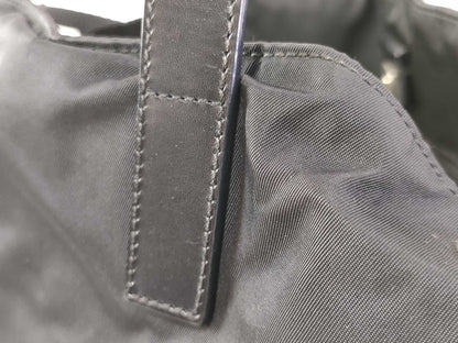 PRADA Prada nylon handbag leather handbag