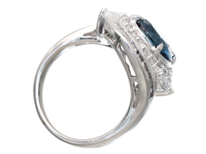 S4.912ct D1.20ct Pt900 13.4g Ring 