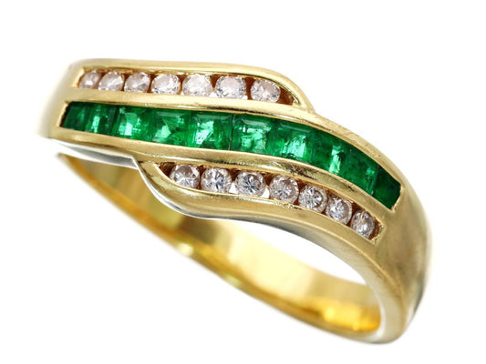 E0.36ct D0.16ct K18 5.1g Ring 