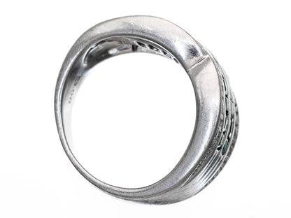 E1.00ct D0.17ct Pt900 12.9g Ring 