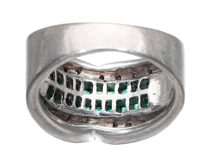 E1.00ct D0.17ct Pt900 12.9g Ring 