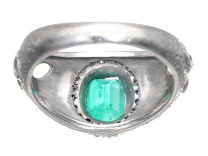 E1.04ct D0.16ct Pt900 6.9g Ring 