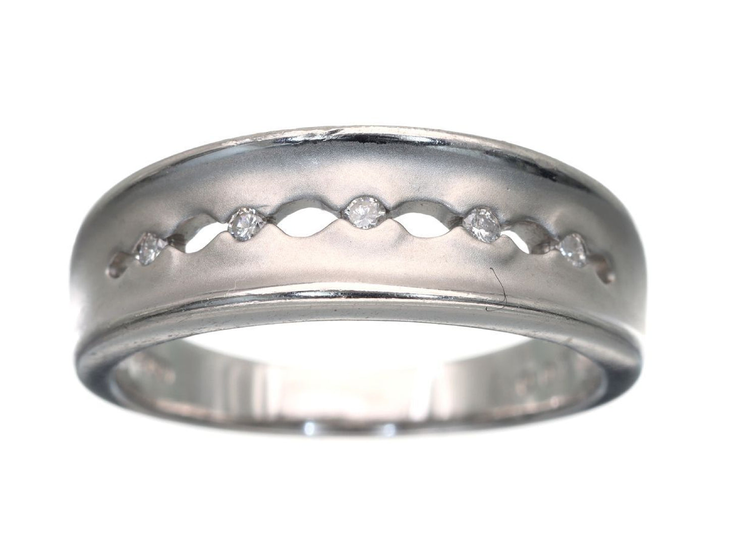 D0.07ct Pt900 5.9g Ring 