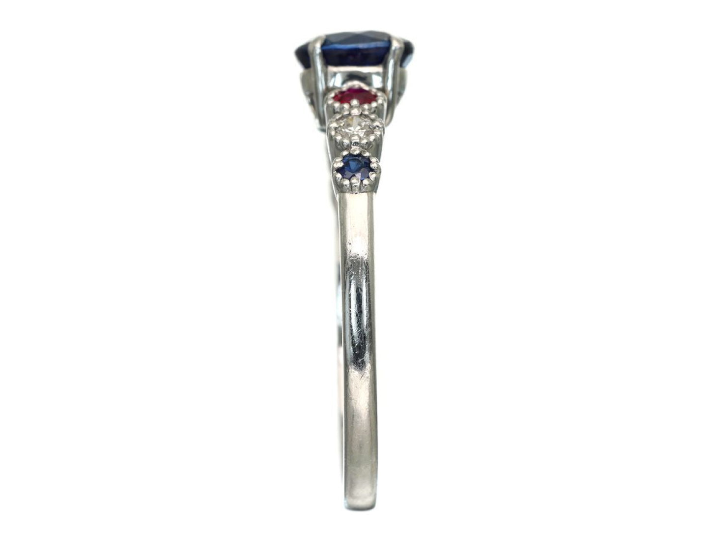 S0.885ct R0.17ct D0.07ct Pt950 2.8g Ring 