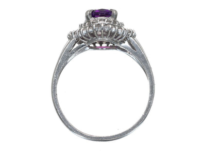 AM1.01ct D0.35ct Pt900 4.8g Ring 