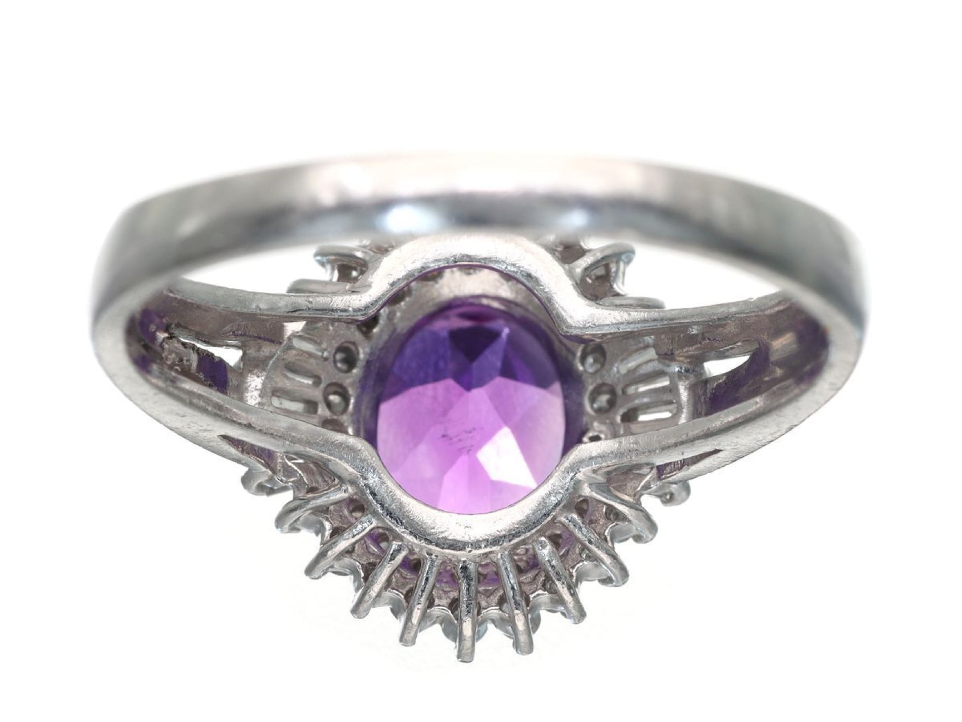 AM1.01ct D0.35ct Pt900 4.8g Ring 