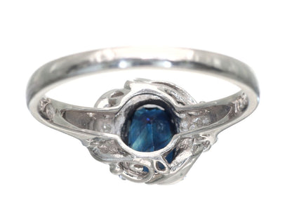 S1.00ct D0.04ct Pt900 4.3g Ring 