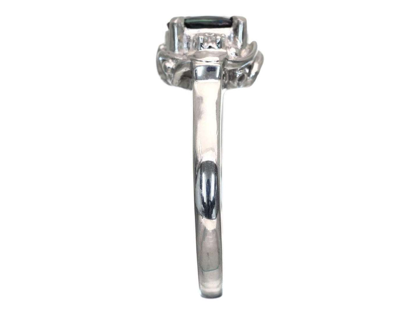 S1.00ct D0.04ct Pt900 4.3g Ring 