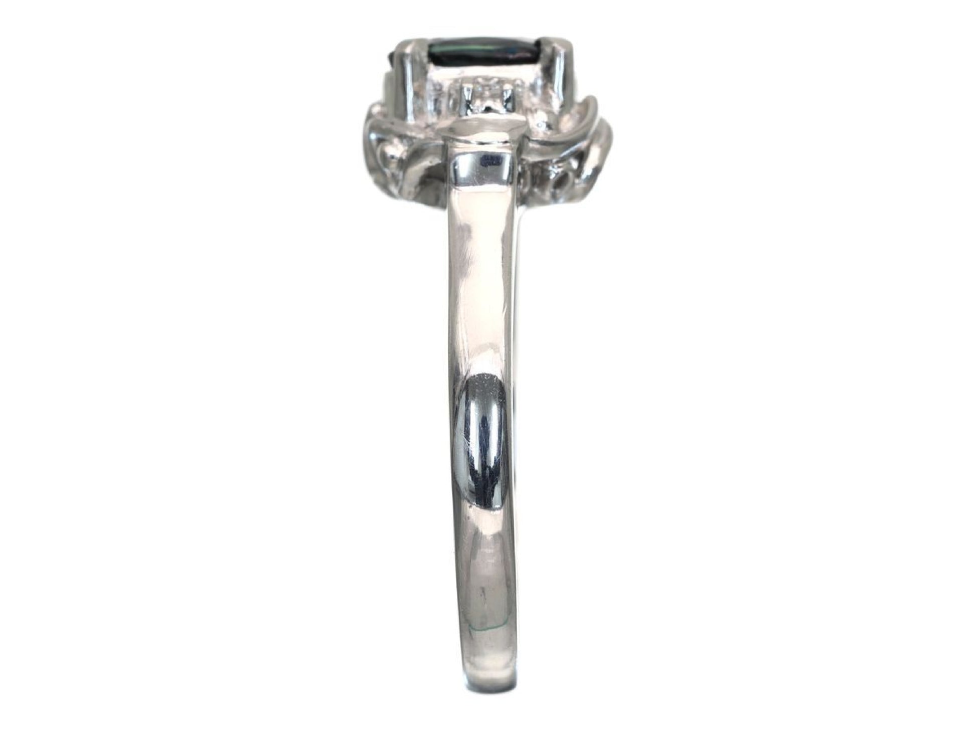 S1.00ct D0.04ct Pt900 4.3g Ring 
