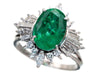 E3.66ct D1.09ct Pt900 7.8g Ring 