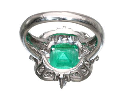 E3.26ct D0.81ct Pt900 10.8g Ring 