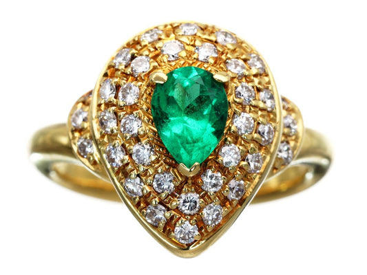 E0.455ct D0.41ct K18 7.3g Ring 