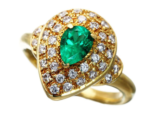 E0.455ct D0.41ct K18 7.3g Ring 