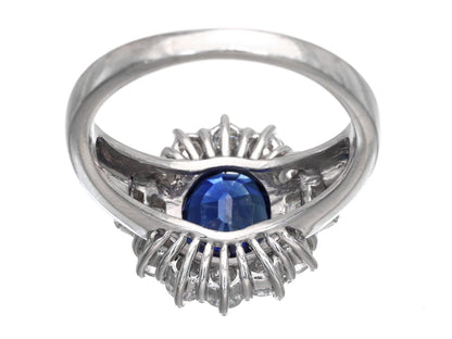 S2.33ct D0.785ct Pt900 7.6g Ring 