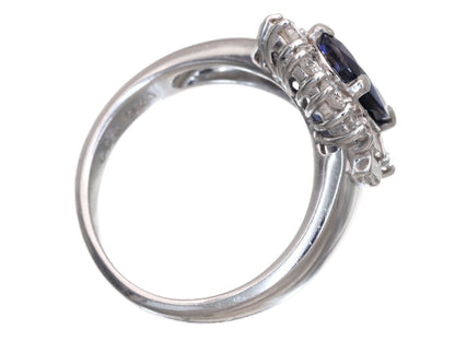 S2.33ct D0.785ct Pt900 7.6g Ring 