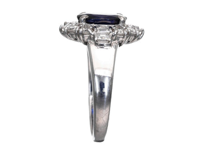 S2.33ct D0.785ct Pt900 7.6g Ring 