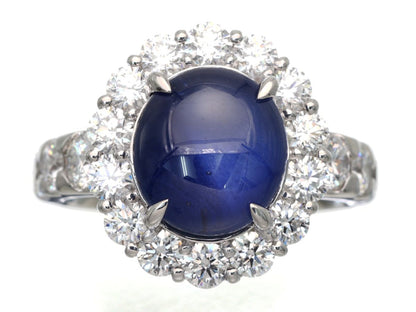 SS7.426ct D2.09ct Pt900 12.2g Ring 
