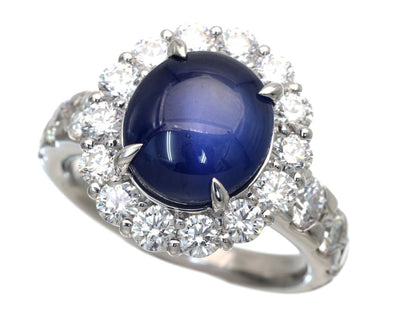 SS7.426ct D2.09ct Pt900 12.2g Ring 
