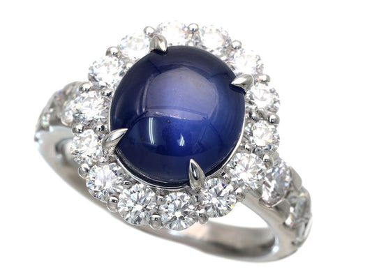 SS7.426ct D2.09ct Pt900 12.2g Ring 
