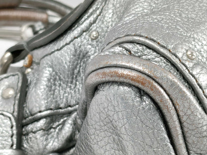 Chloe Paddington Silver Padlock Handbag