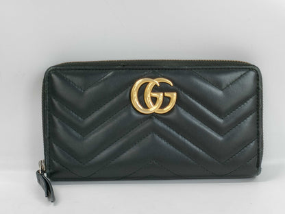 GUCCI GUCCI Black 443123 Long Wallet