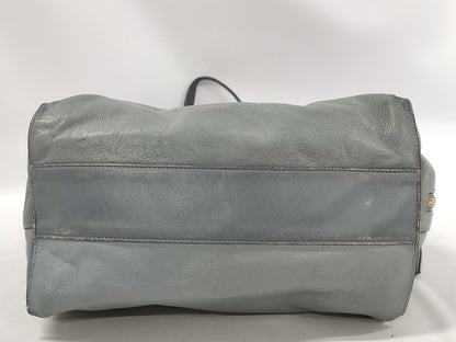 Chloe muted light blue shoulder bag tote bag