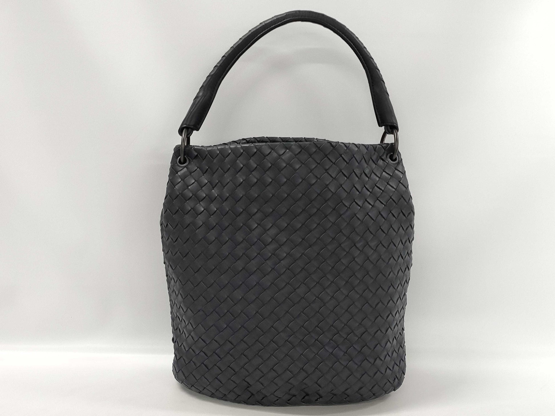 BOTTEGA VENETA Bottega Veneta Dark Navy Intrecciato Handbag
