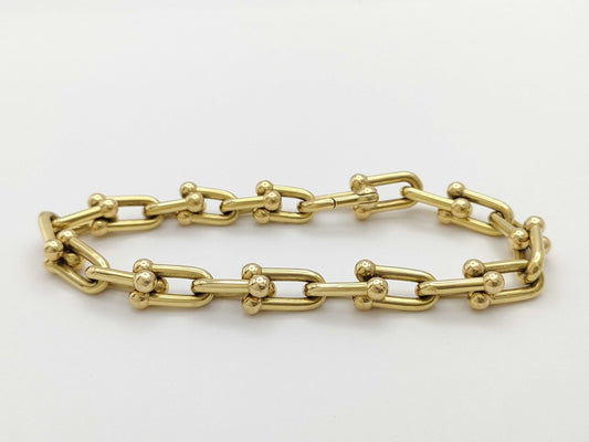 Tiffany & Co. Hardware Medium Au750 25.4g Bracelet/Bangle 