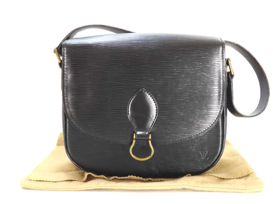 LOUIS VUITTON Epi LOUIS VUITTON Saint-Cloud Epi/Noir Shoulder Bag