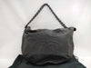 CHANEL CHANEL Coco Mark Shoulder Bag, Calfskin/Black/Silver/10 Series Handbag