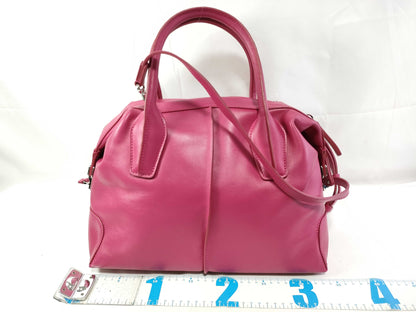TODS TODS 2WAY Bag Leather/Pink Handbag