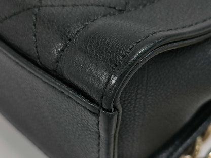 CHANEL CHANEL 2-Way Shoulder Bag, Calfskin/Black/GD