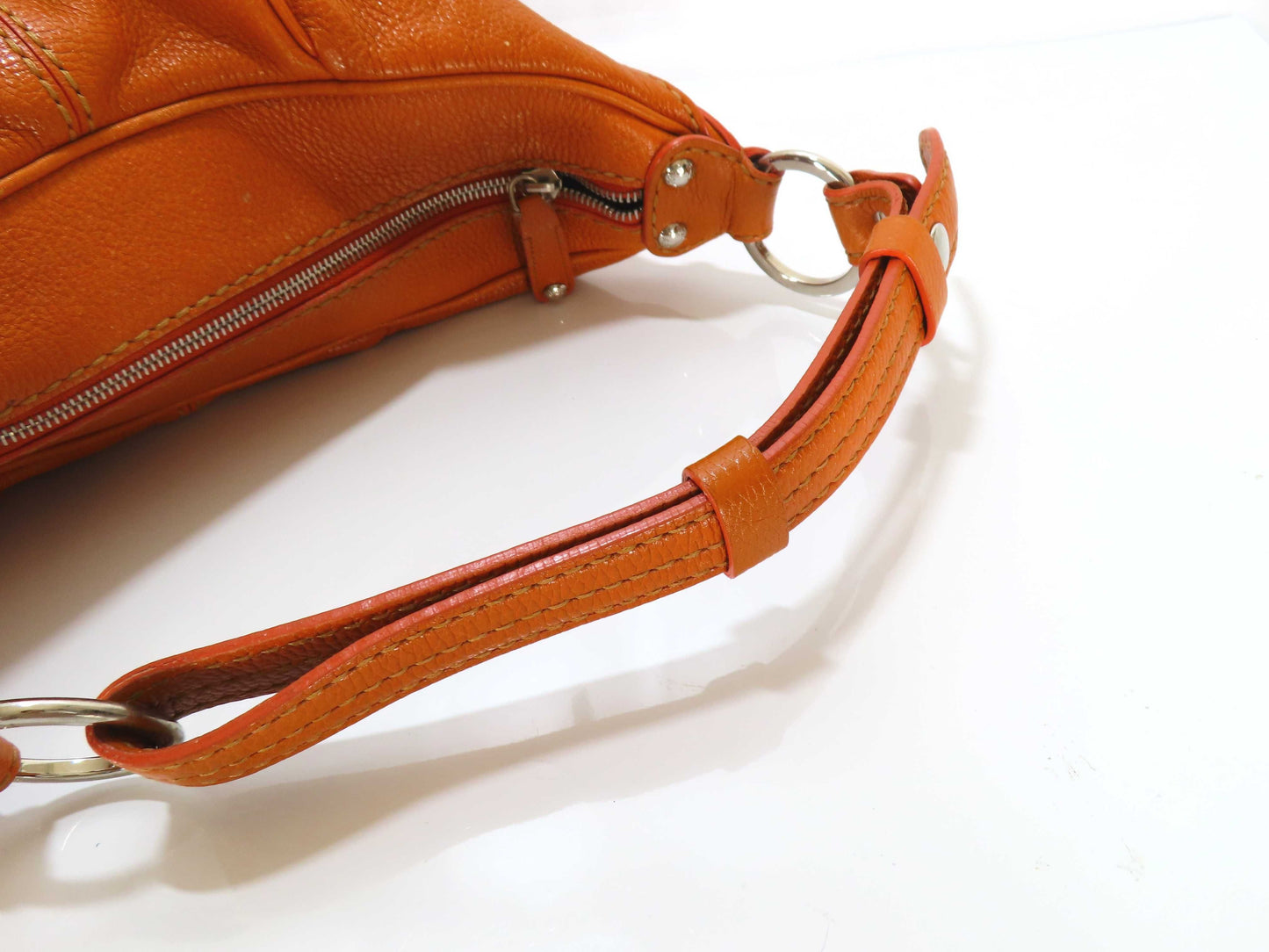 TODS TODS One Shoulder Bag Leather/Orange Handbag