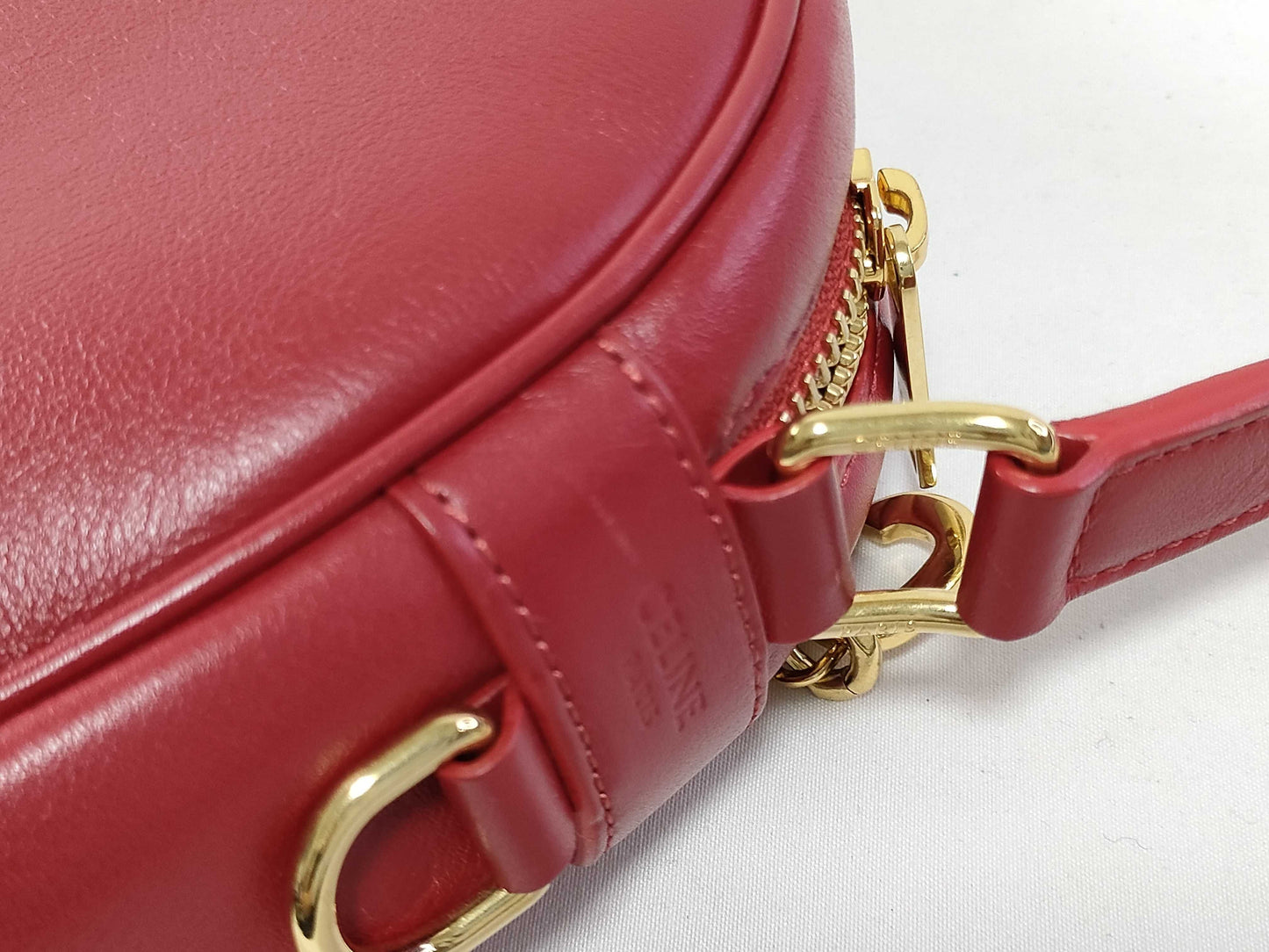CELINE CELINE Shoulder Bag Leather/Red Shoulder Bag