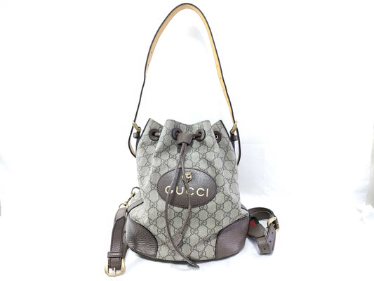 GUCCI GUCCI Tiger Head BKPK GG Supreme/Brown Rucksack